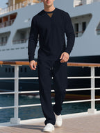 Herren lässiger Pullover und Jogginghose Set R&B