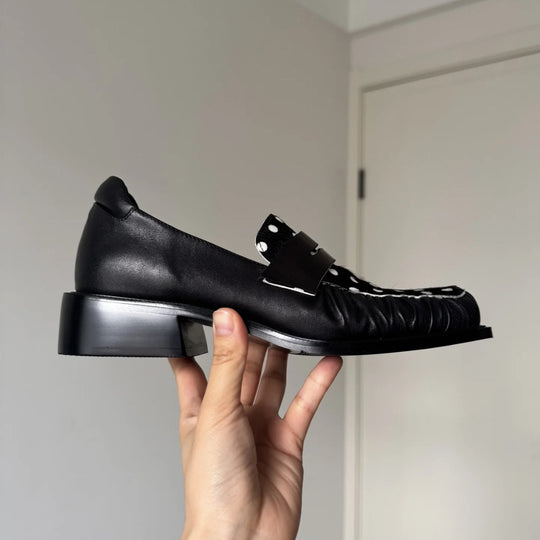 Damen Mokassins mit modernem Polka-Dots-Design und komfortabler Sohle R&B
