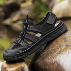 Herren Bequeme Outdoor-Sandalen mit verstellbarem Riemensystem und rutschfester Sohle R&B