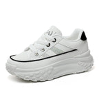 Damen Sneaker mit hochgezogenem Sohlenprofil und reflektierendem Design R&B