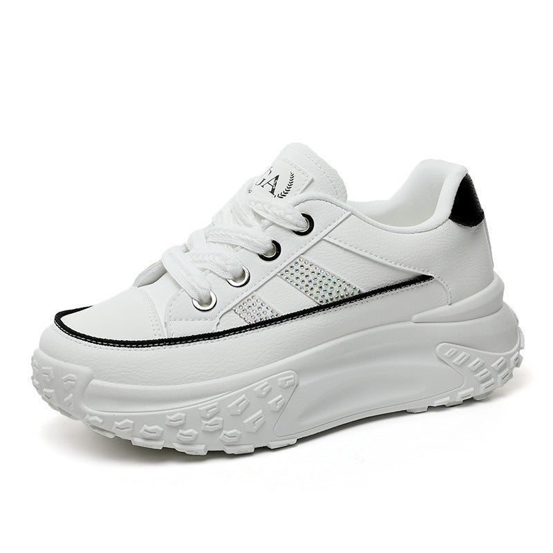 Damen Sneaker mit hochgezogenem Sohlenprofil und reflektierendem Design R&B