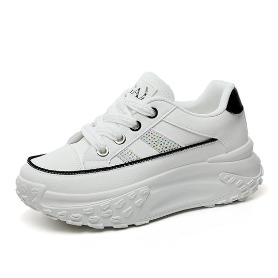 Damen Sneaker mit hochgezogenem Sohlenprofil und reflektierendem Design R&B