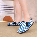 Damen Slip-On Sneaker mit Karomuster R&B