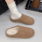Damen Hausschuhe mit weichem Velours-Innenfutter und rutschfester Sohle R&B