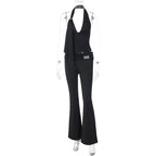 Damen Jumpsuit mit elegantem Halterdesign und schmaler Passform R&B