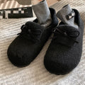 Damen warme Filz-Pantoffeln mit dekorativem Schleifen-Design R&B