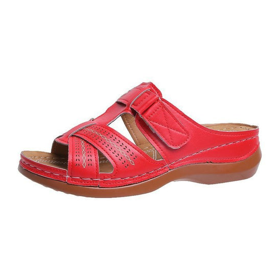 Damen Komfortable Sandalen mit verstellbaren Riemen und anatomischer Fußbett R&B
