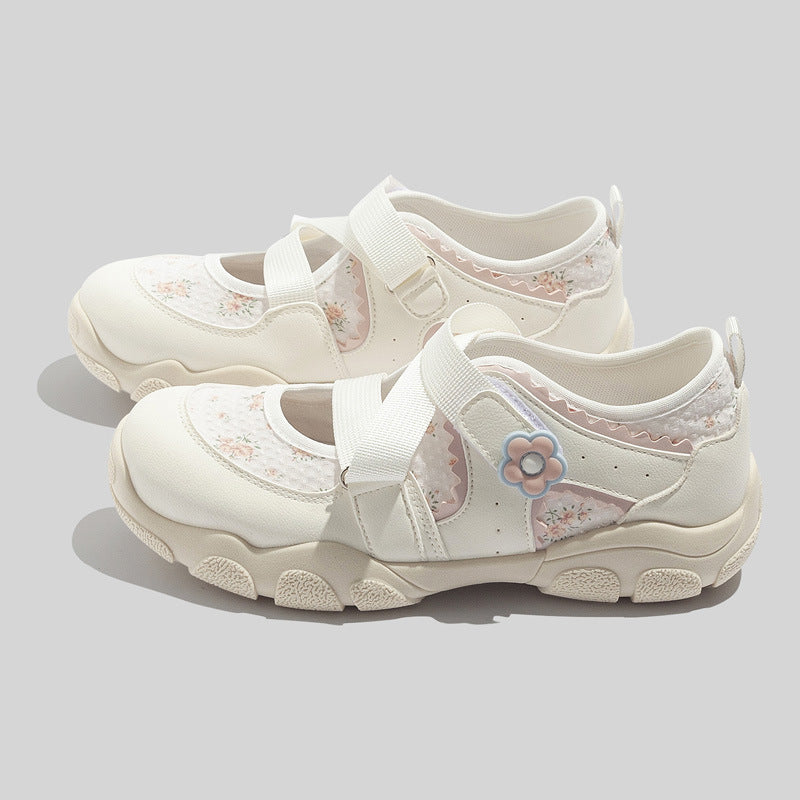 Damen Sportliche Sandalen mit floralen Akzenten