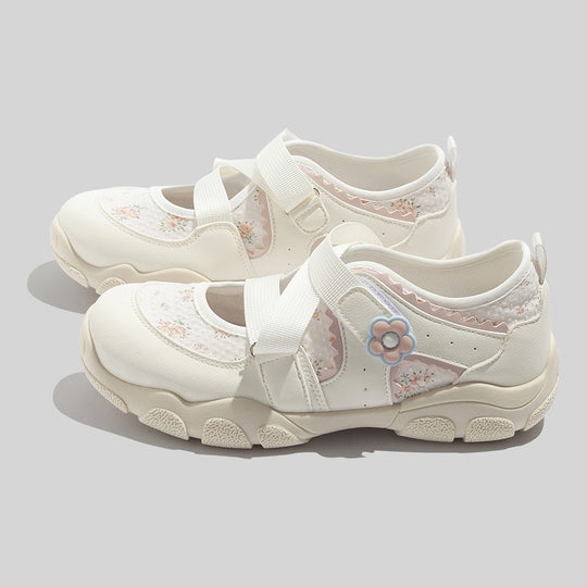 Damen Sportliche Sandalen mit floralen Akzenten R&B