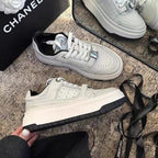 Damen Trendige Sneaker mit robuster Plateau-Sohle und modischem Schnallen-Design R&B