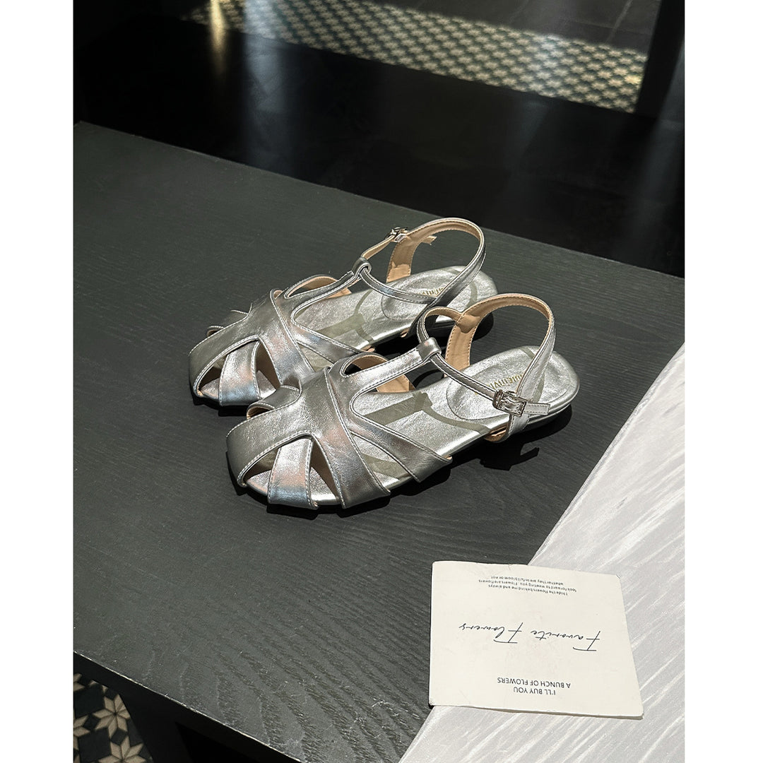 Damen Slingback Sandalen mit komfortablem Fußbett und elegantem Riemendesign R&B