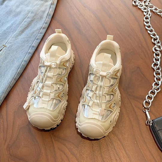 Damen Sportliche Sneakers mit rutschfester Sohle und atmungsaktivem Obermaterial R&B