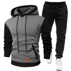 Herren Sportliches Hoodie- und Jogginghosen-Set R&B