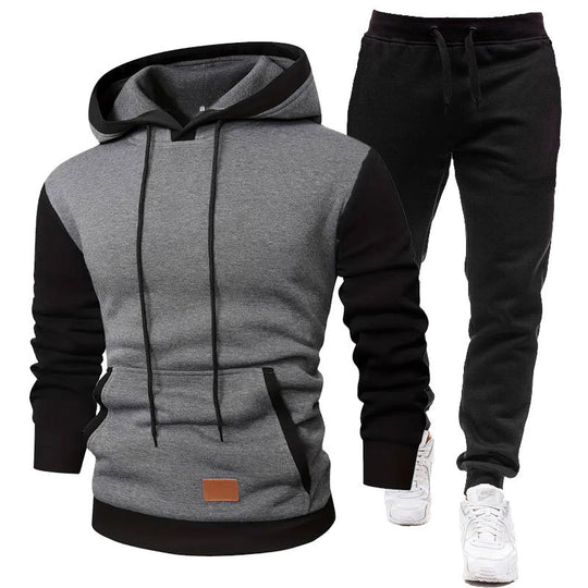 Herren Sportliches Hoodie- und Jogginghosen-Set R&B