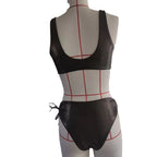 Damen Bikiniset mit Blumenapplikation und sportlichem Schnitt R&B