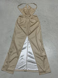 Damen glamouröses Abendkleid mit tiefem Rückenausschnitt und raffinierter Drapierung R&B