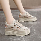 Damen Sneaker mit perforierter Mesh-Oberfläche und dämpfendem Sohlenprofil R&B