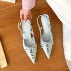 Damen Slingback-Pumps mit raffinierter Schnürungsdetails und elegantem Design R&B