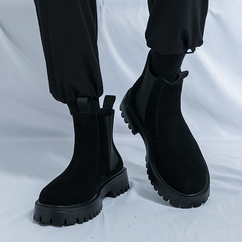 Damen Modische Chelsea-Stiefel mit rutschfester Sohle und elastischen Einsätzen R&B