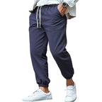 Herren nan tapered Sweat-Jogger mit elastischem Bund, Kordelzug und eingeschlossenen Bündchen R&B
