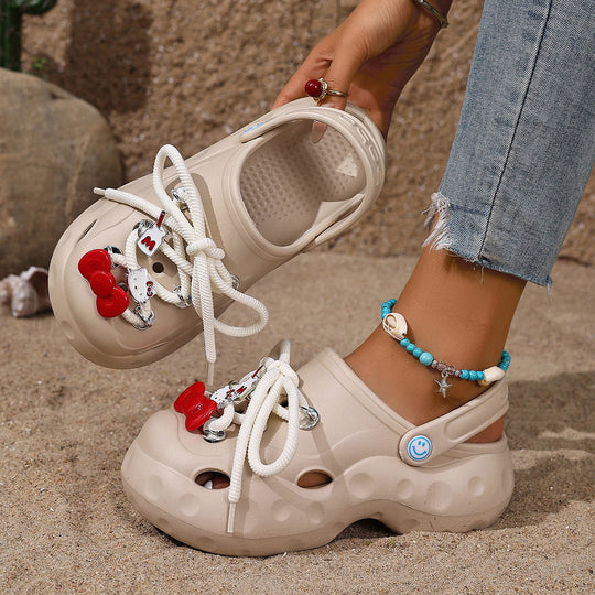 Damen Clogs mit einzigartigen Design-Details und komfortabler Sohle R&B