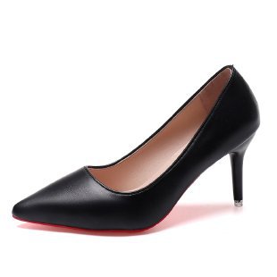 Damen elegante Pumps mit spitzem Zehenbereich und künstlerischem Absatz R&B