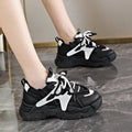 Damen Sportliche Chunky Sneaker mit atmungsaktiven Netzdetails und dämpfender Sohle