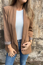 R&B | Blazer mit Леопарденmuster Füttert