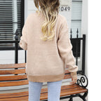 R&B | Gestreifte Klassische Strickjacke für Damen