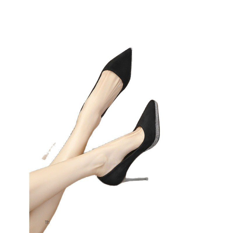 Damen elegante spitze High Heel Pumps mit goldenen Akzenten R&B