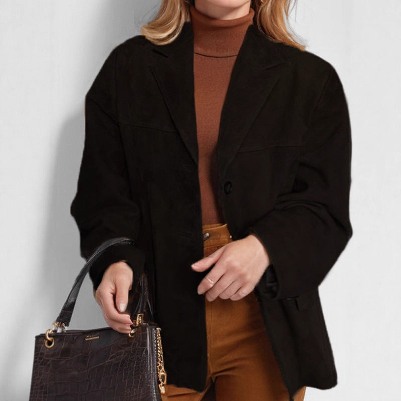 Damen Elegante und gemütliche Blazerjacke R&B