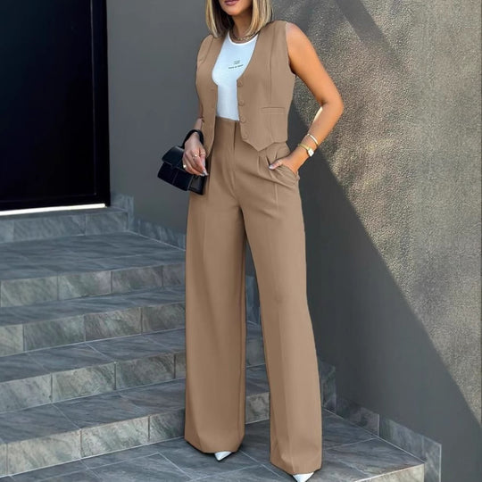 Damen Elegantes und modernes Zweiteiler Ensemble R&B