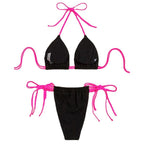 Damen Triangel-Bikini-Set mit verstellbaren Schnürungen