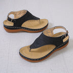 Damen Zehentrenner-Sandalen mit anatomischer Fußbettung R&B