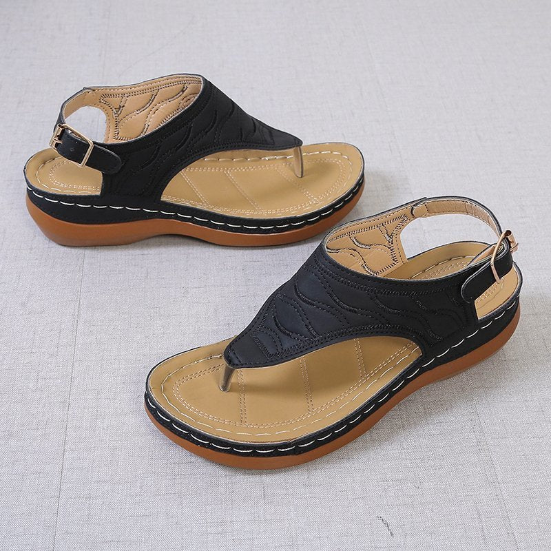 Damen Zehentrenner-Sandalen mit anatomischer Fußbettung R&B