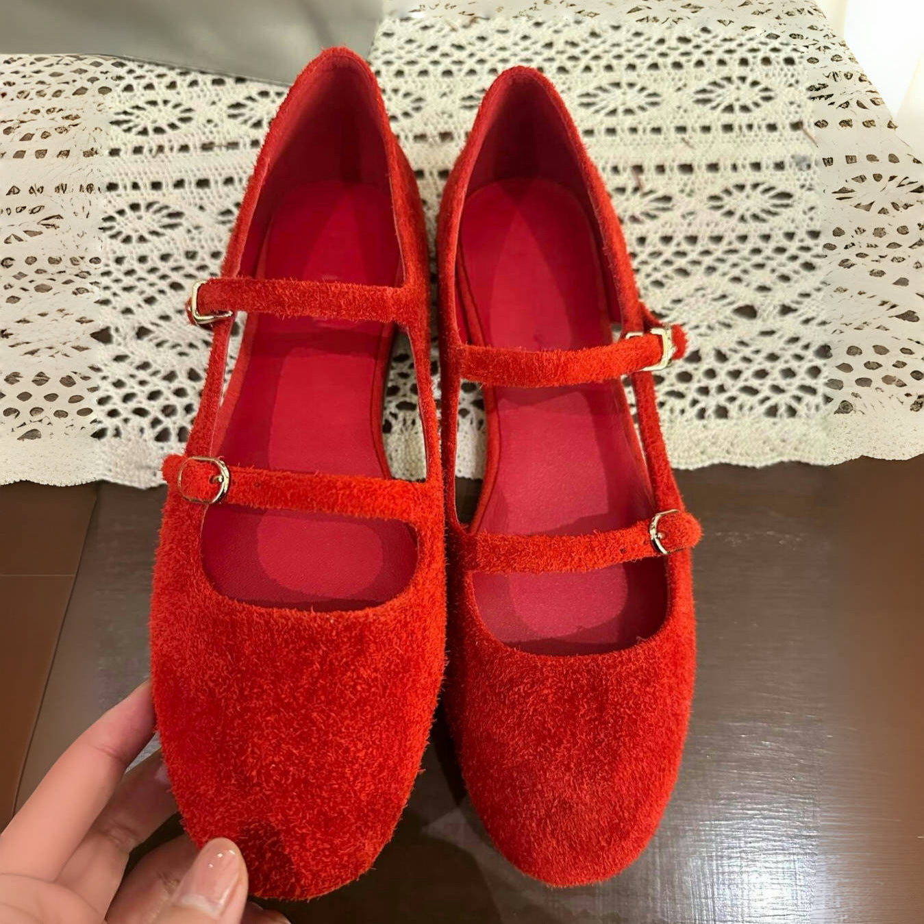 Damen Ballerina mit modischem Leopardenmuster und zweifachem Riemendesign