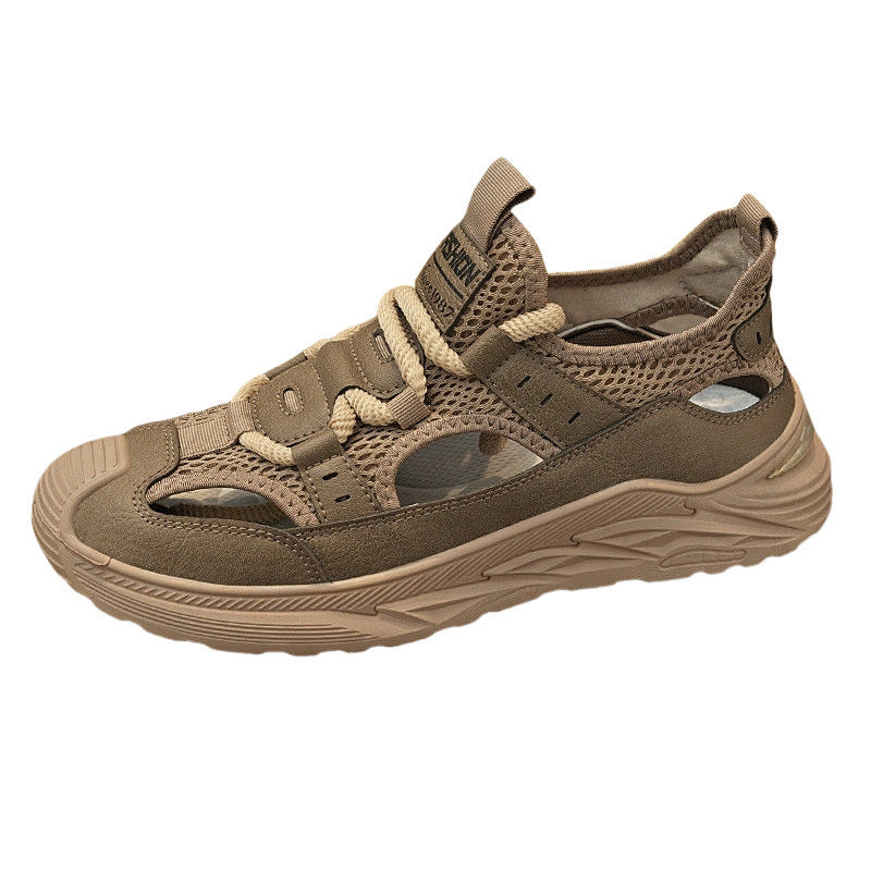 Damen Sportliche Sandalen Sneakers mit atmungsaktiven Mesh-Einsätzen R&B