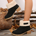 Damen Stiefeletten mit kuscheligem Futter und rutschfester Sohle R&B