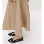 Damen eleganter, schwingender Midi-Rock mit hohem Bund R&B