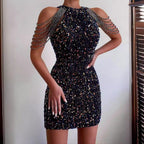 Damen Glitzerndes Abendkleid R&B