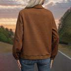 Damen Utility-Jacke mit strukturierter Oberfläche und praktischen Taschen R&B