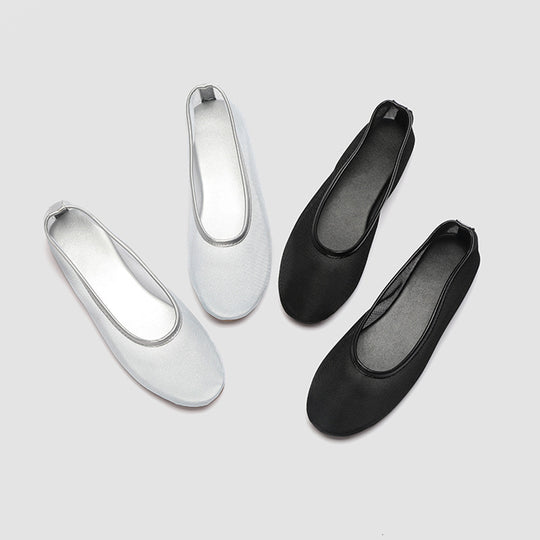 Damen Ballerinas aus atmungsaktivem Netzmaterial mit elegantem Silikonrand R&B