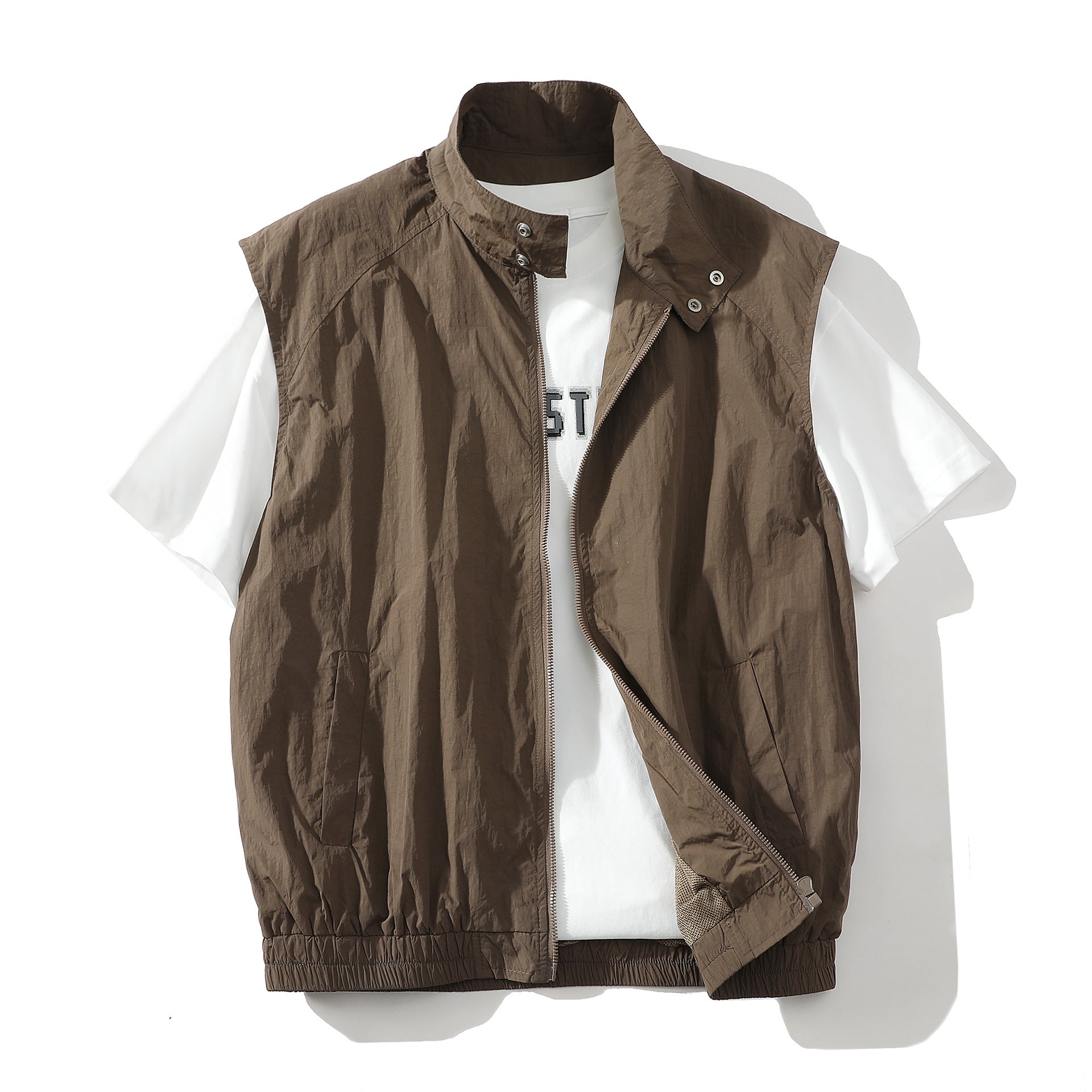 Herren trendige ärmellose Jacke mit modernem Design