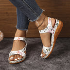 Damen Komfortable Zehentrenner-Sandalen mit ergonomischem Fußbett und modischem Riemendesign R&B