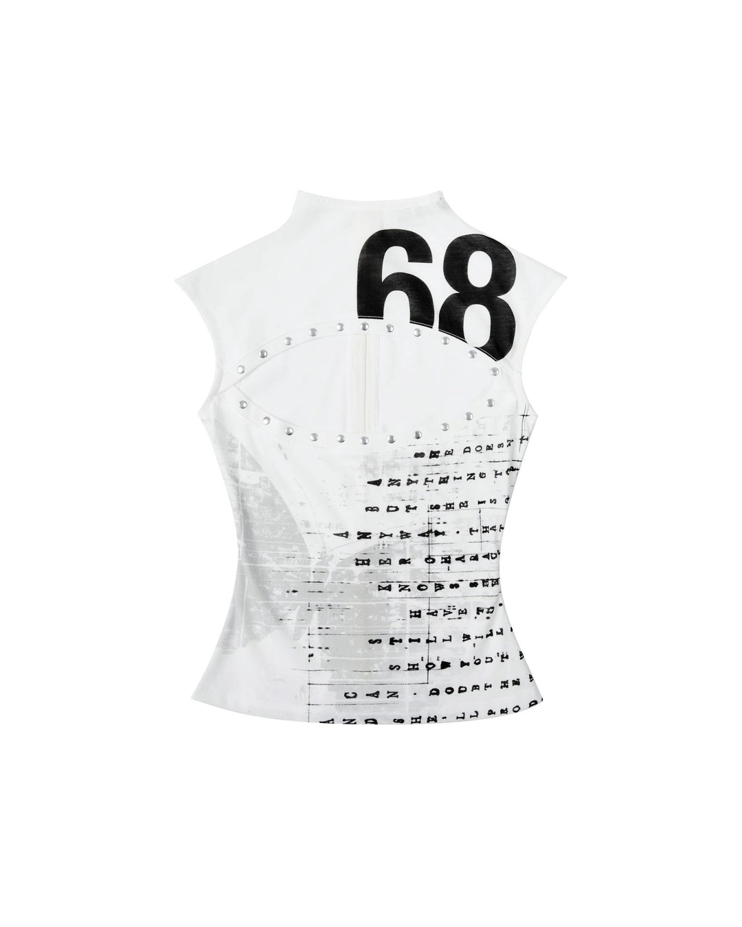 Damen Kreatives Tank-Top mit Grafischem Druck R&B
