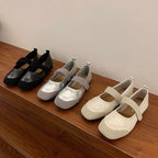 Damen Ballerina-Pumps mit verstellbarem Riemchen und elastischen Komfortsohle R&B