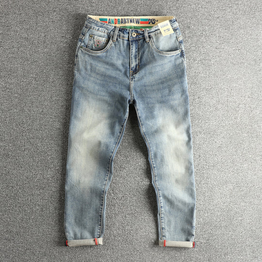 Damen Slim-Fit Jeans mit modischem Destroyed-Look und praktischem Umschlag R&B
