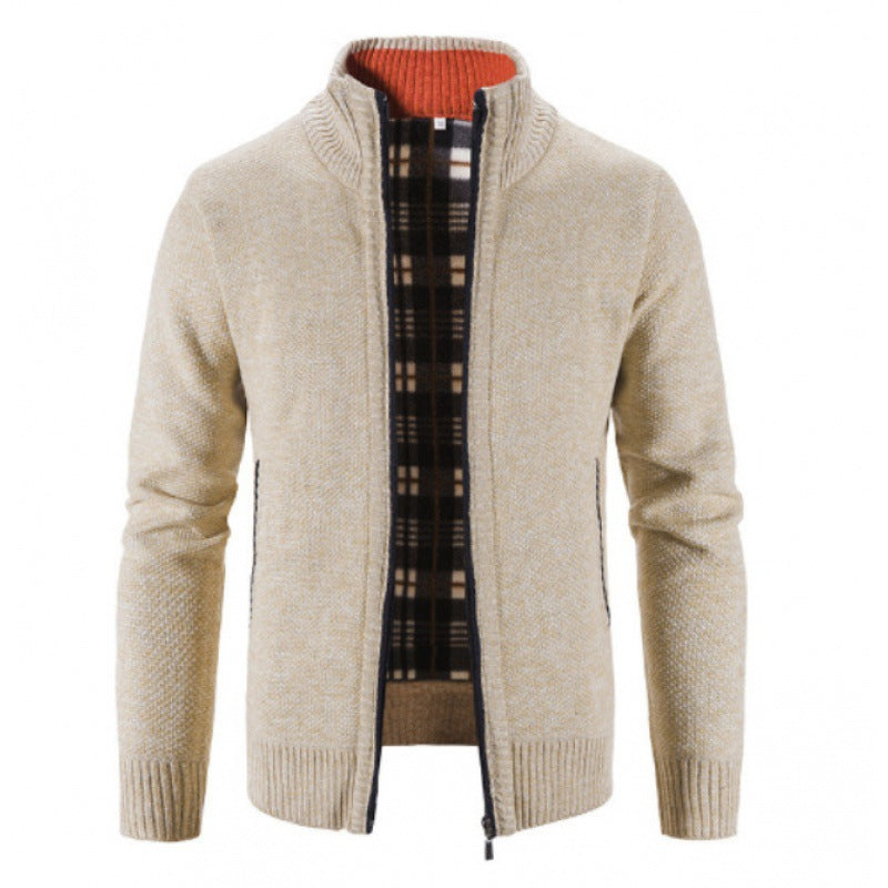 Herren Strickjacke mit innovativem wärmeisolierendem Innenfutter R&B