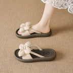 Damen Sandalen mit floralem Design und bequemer Sohle R&B