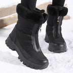 Damen isolierte Winterstiefel mit rutschfester Sohle und kuscheligem Innenfutter R&B